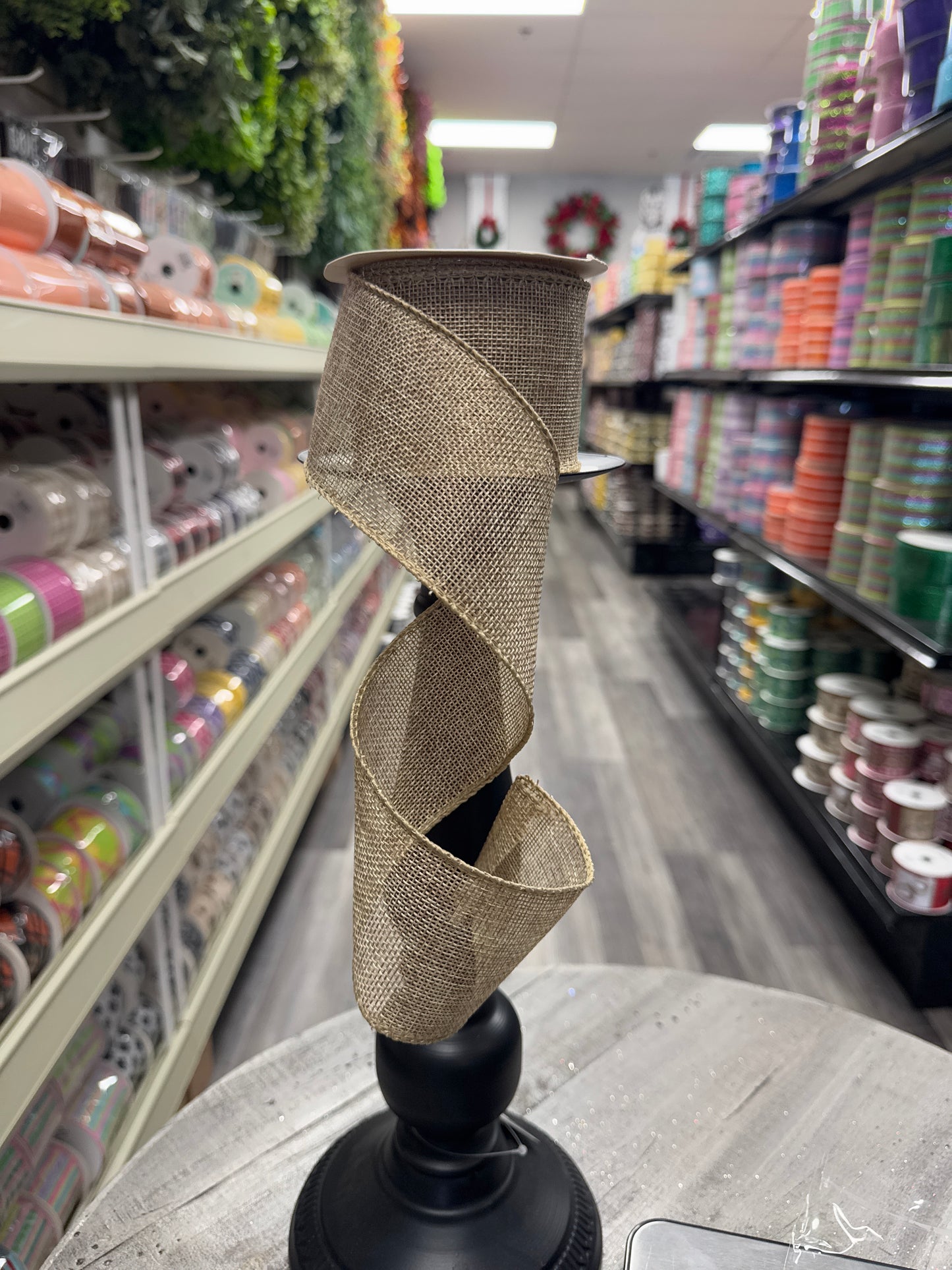 2.5" Solid Color Burlap Ribbon (10 Yards)