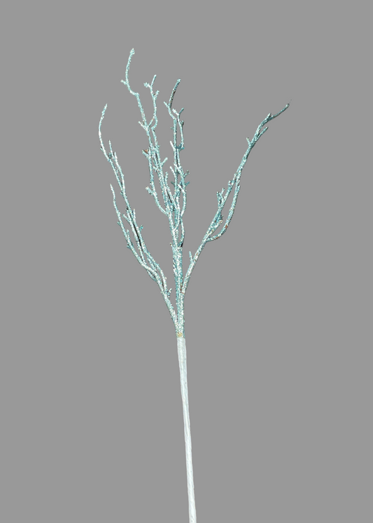 Iced Blue Twig Spray
