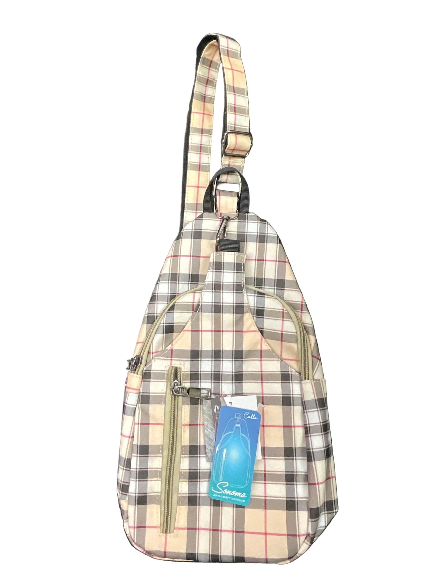 Calla Sonoma Antitheft Daypack London Plaid Bag