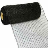 10" Metallic Mesh: Black (10 Yards)