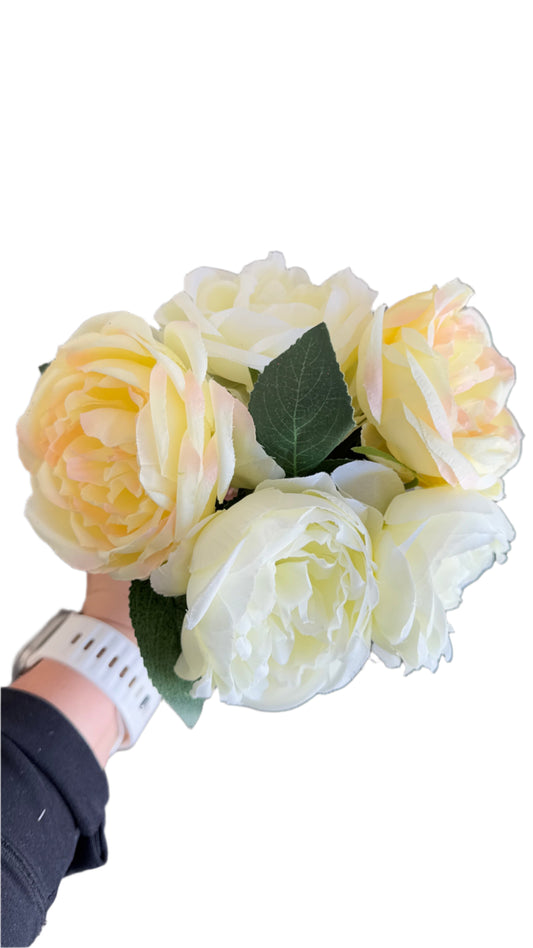 9" Peony Bouquet