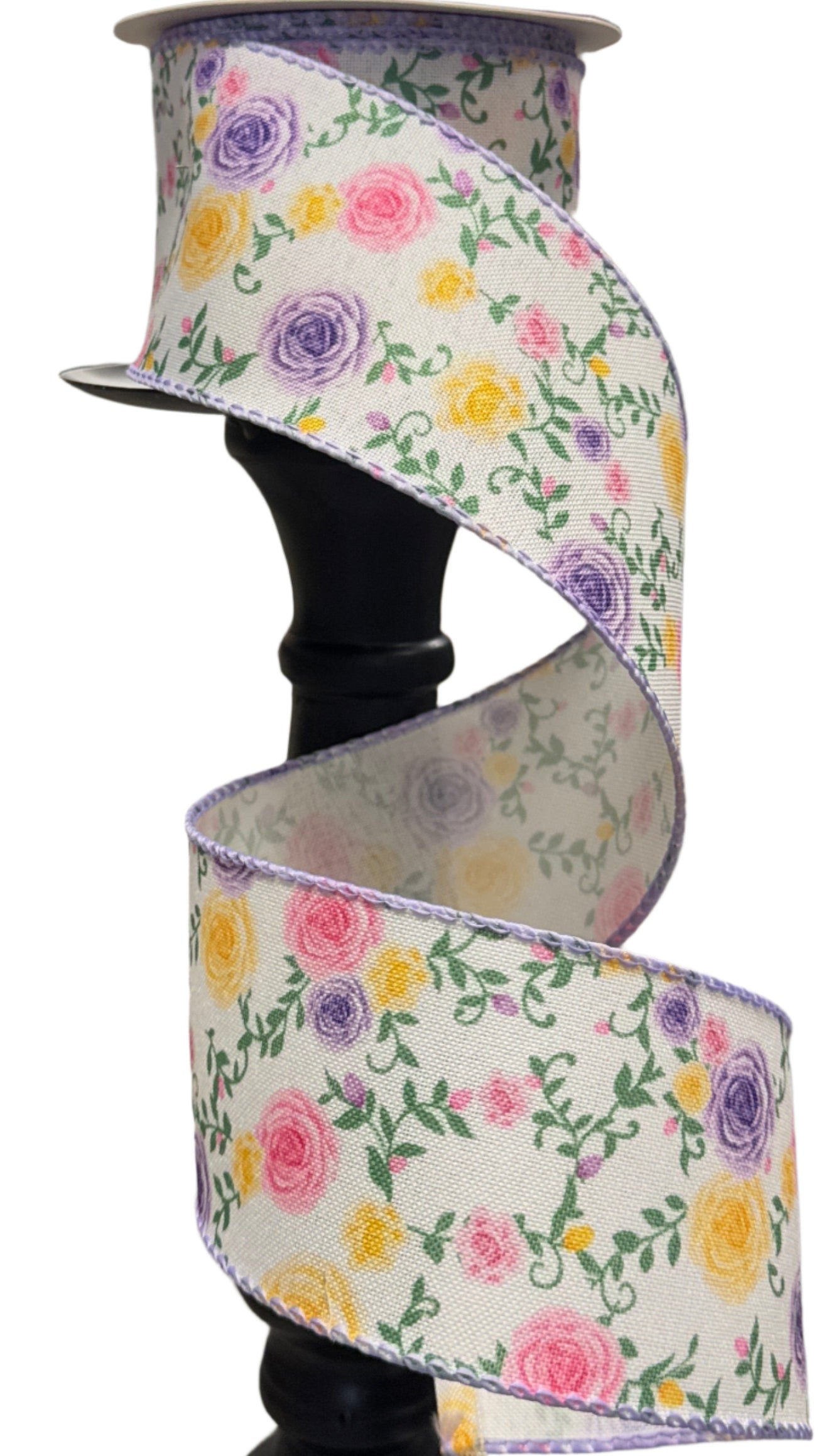2.5" Floral Themed Ribbon (10 Yards)