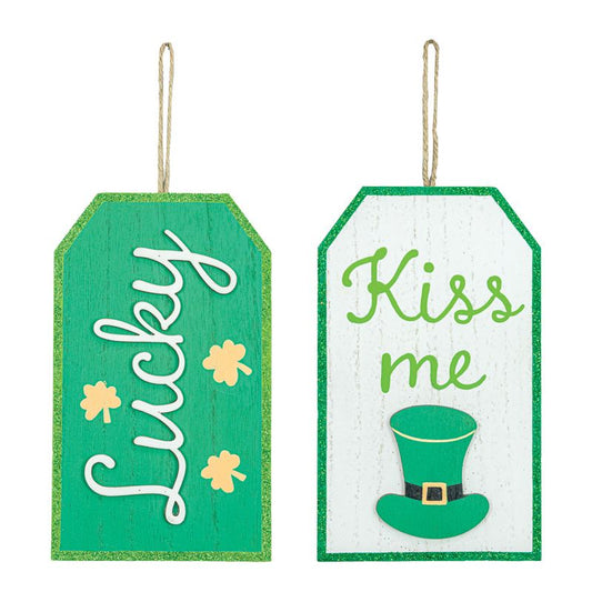 10" Lucky/Kiss Tag Hanger