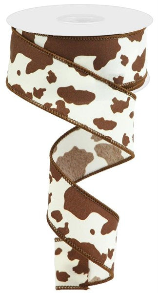 1.5" Cowhide Print Ribbon (10 Yards)