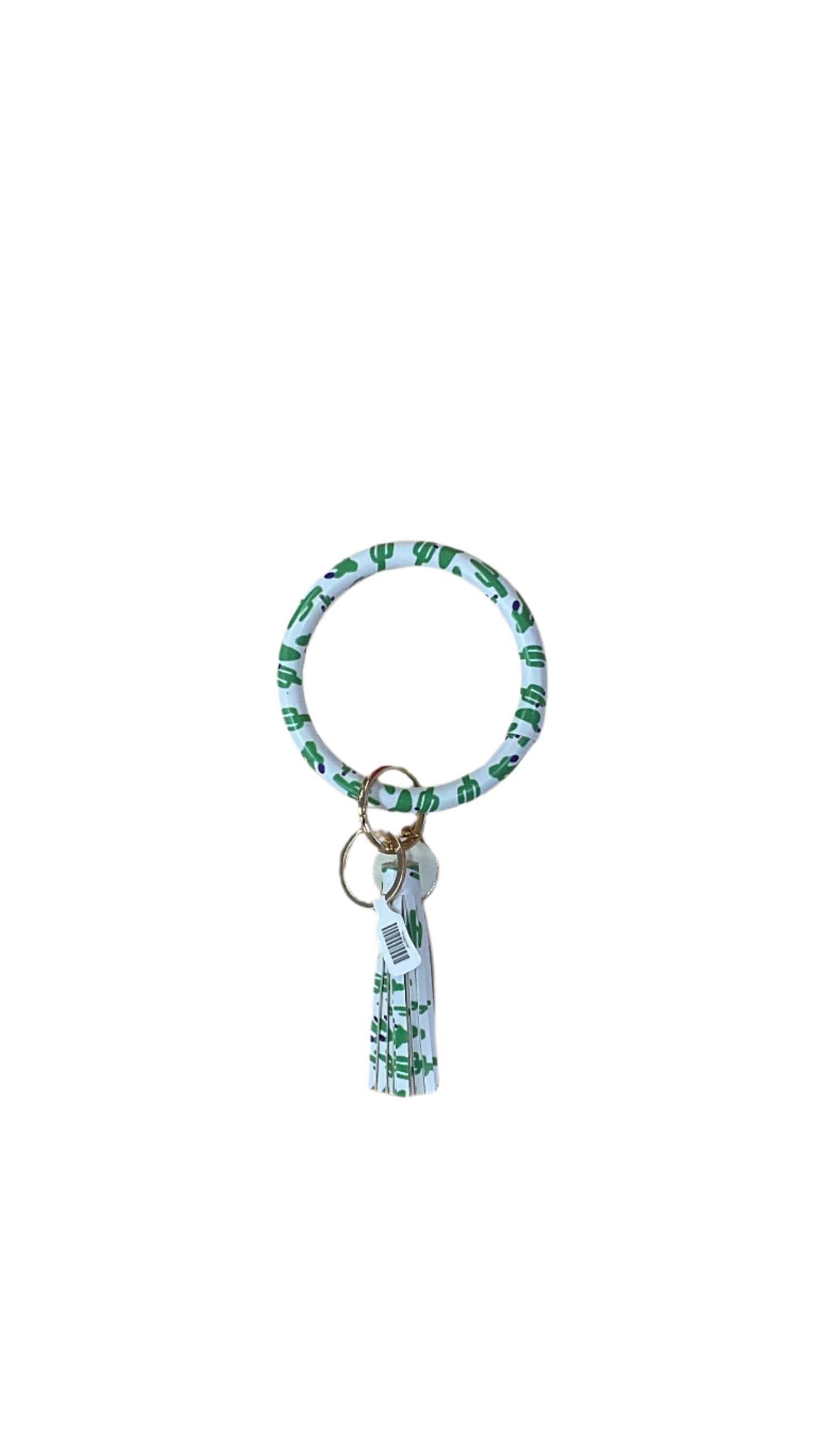 Bangle Bracelet Keyring Pattern w/ Tassel