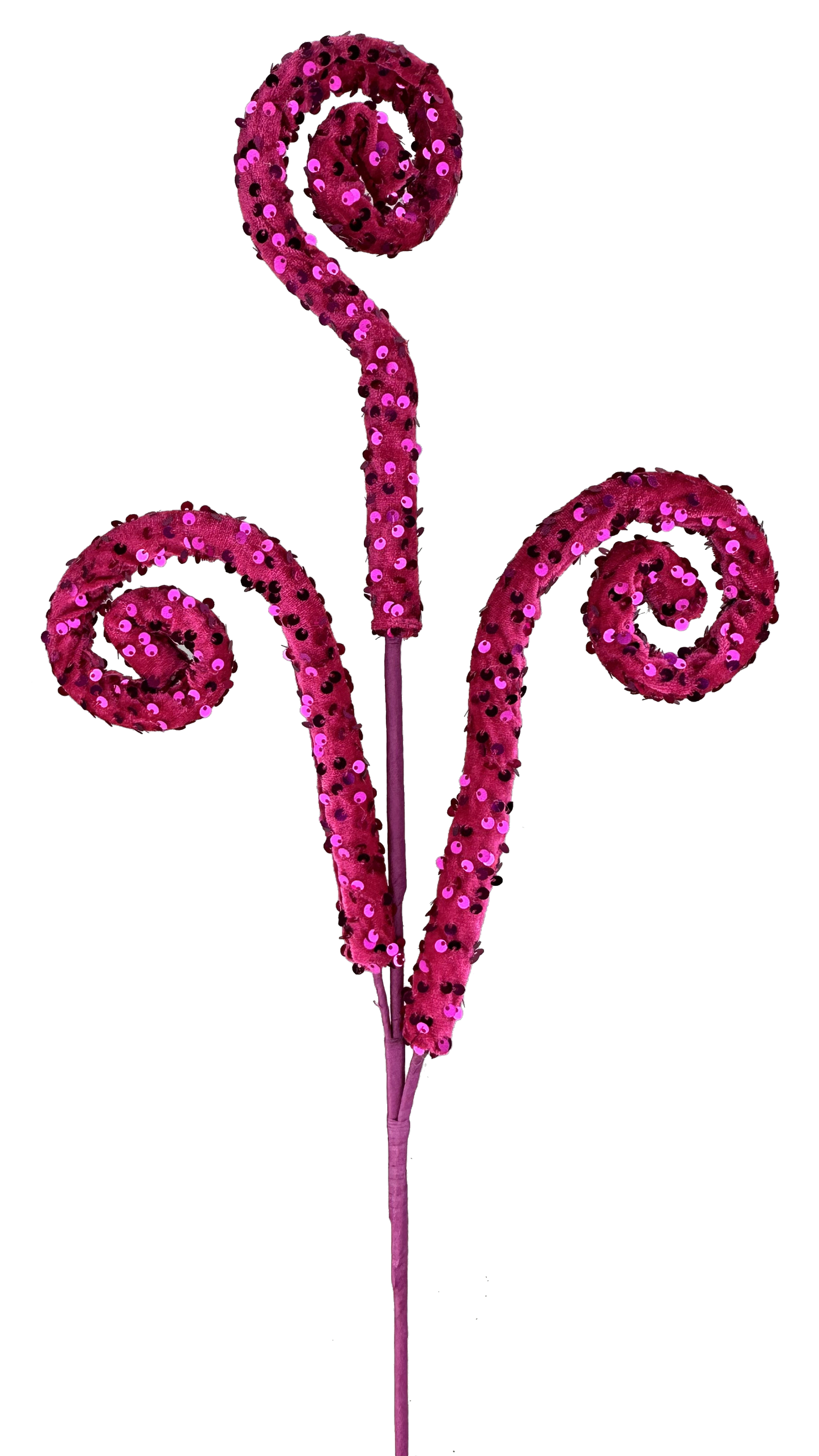 28" Sequin Curly Sprays