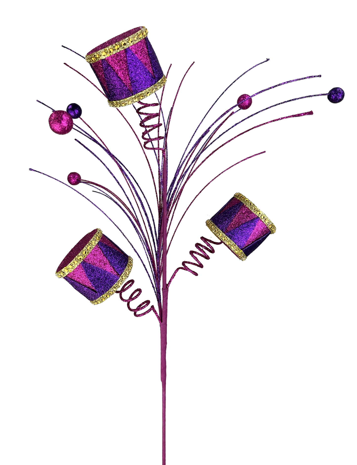 26" Drum Spray: Pink, Purple, Gold