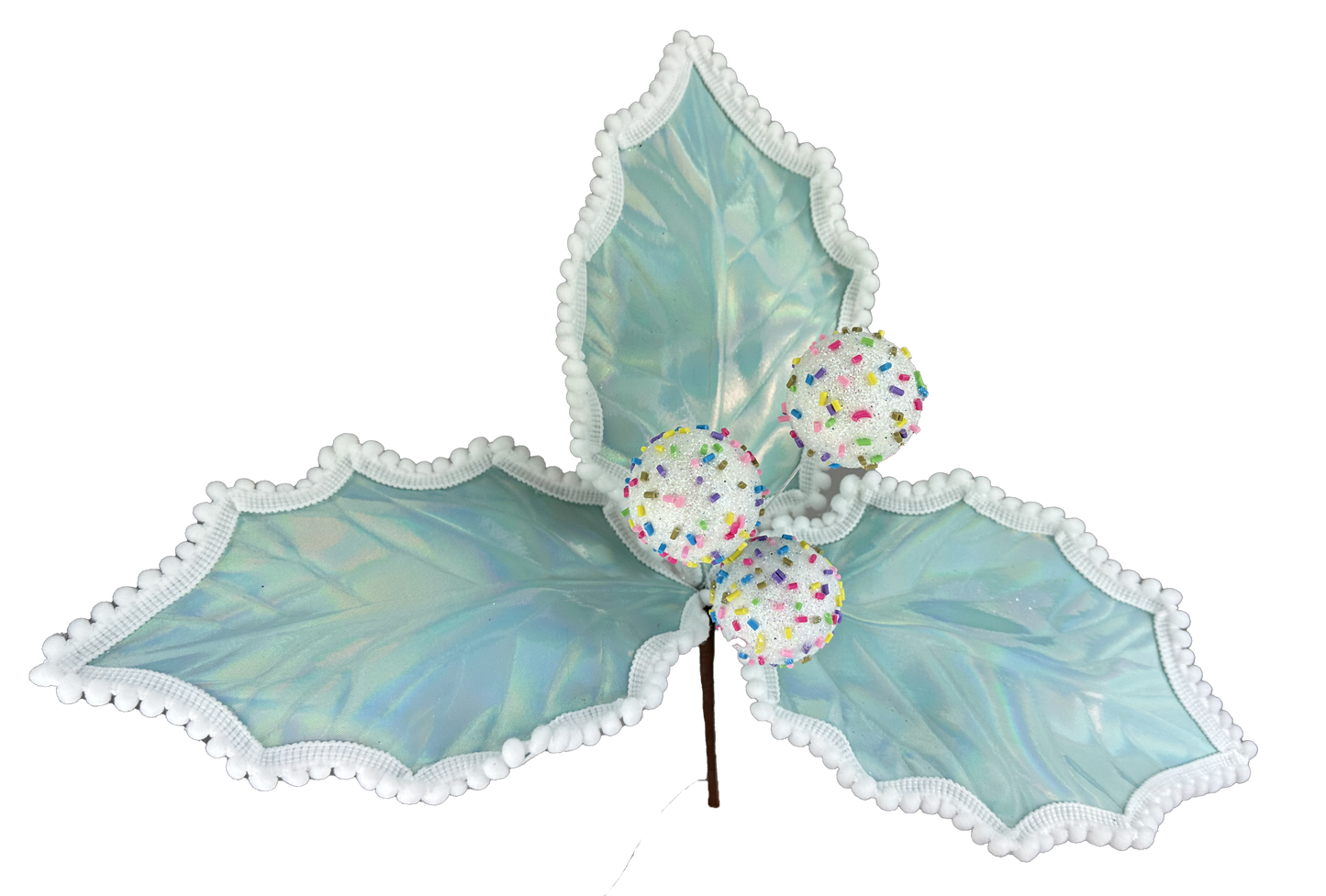 14" Iridescent Holly Picks