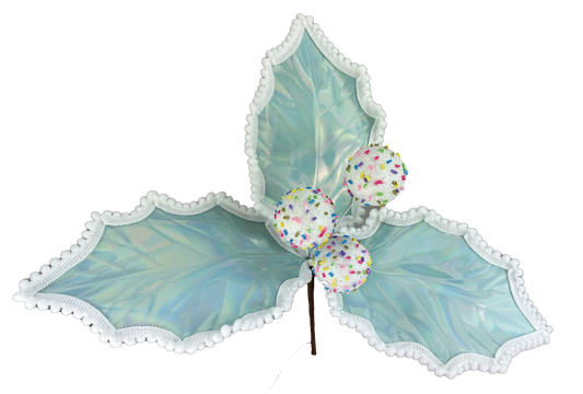 14" Iridescent Holly Picks