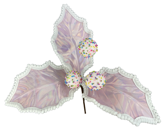 14" Iridescent Holly Picks