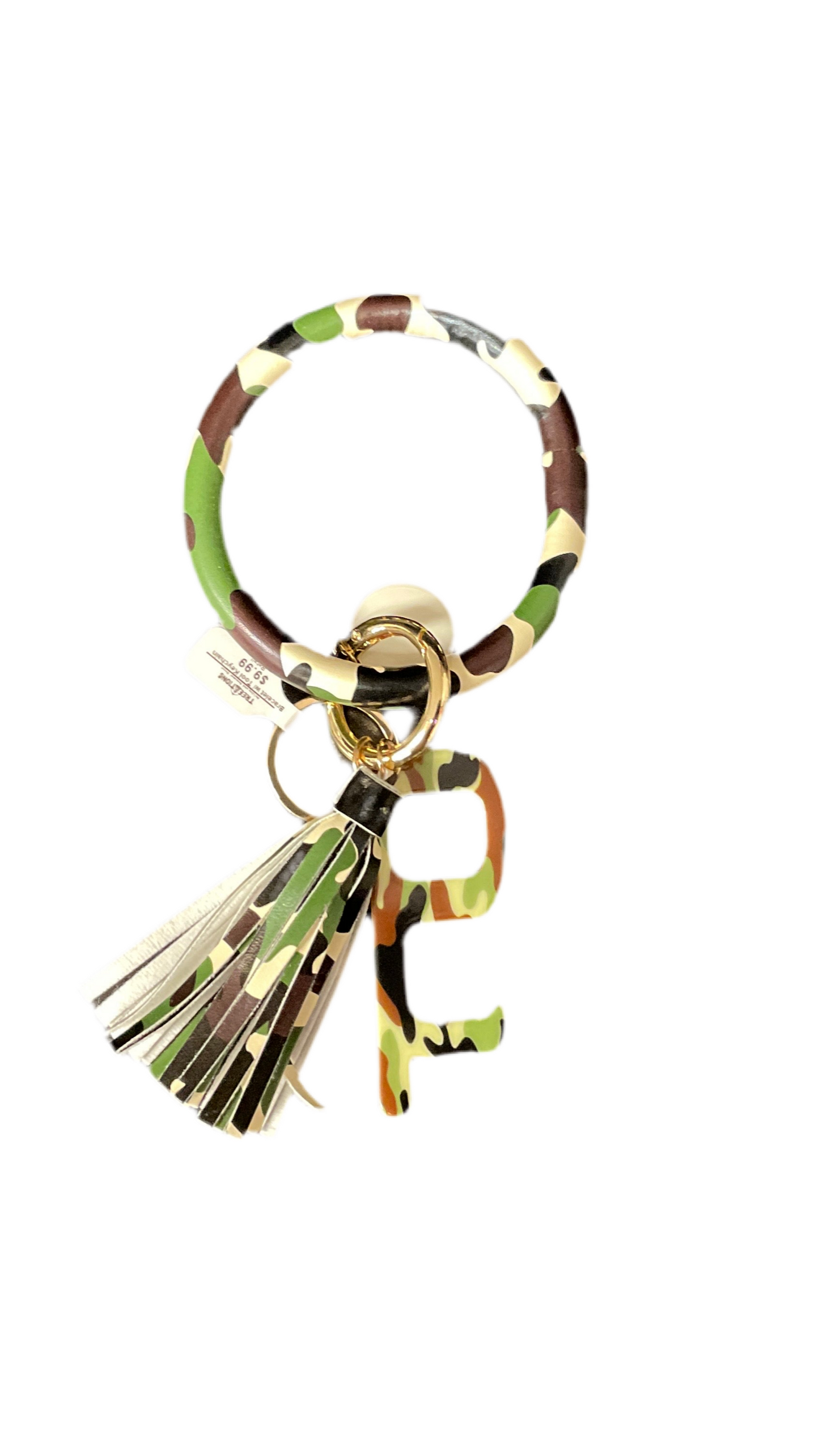 Bangle Bracelet Keyring w/ Tassel & Self Defense Tool