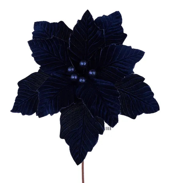 12.5" DIA Velvet Poinsettia