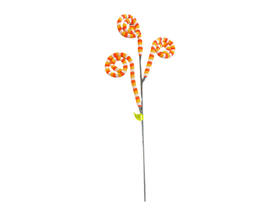 29” Stripe Spiral Curly Spray