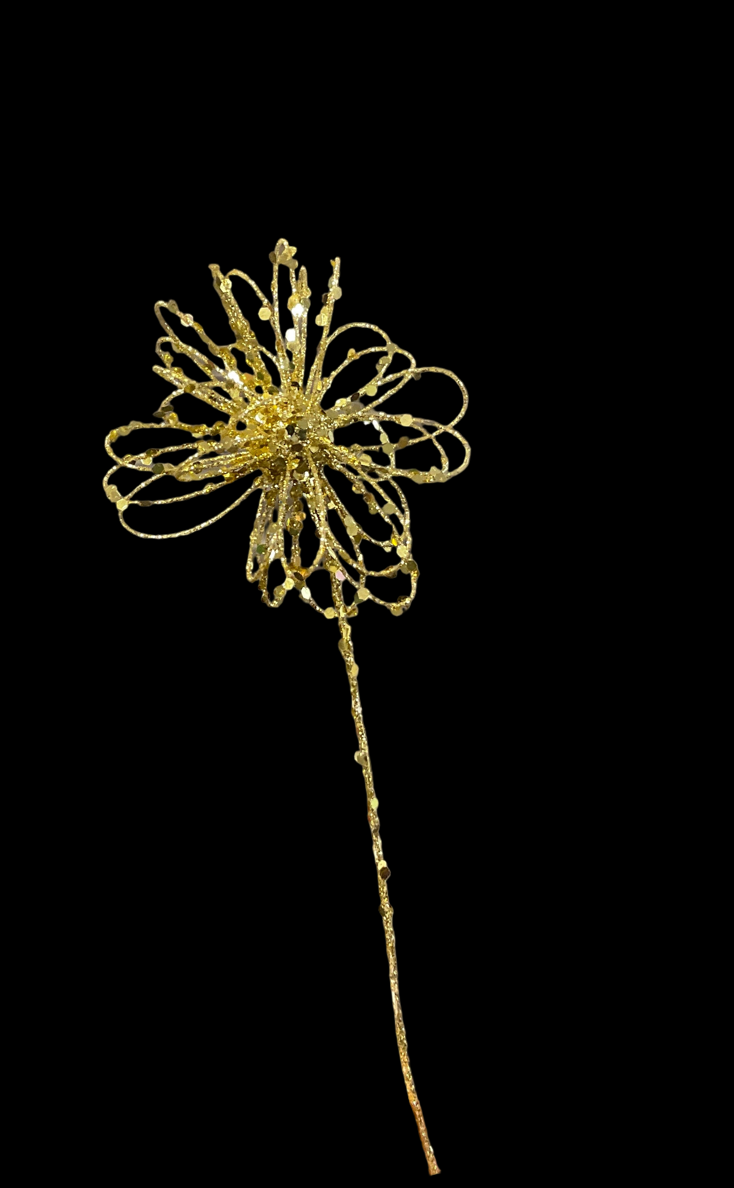 Gold Glittered Whimsy Pick