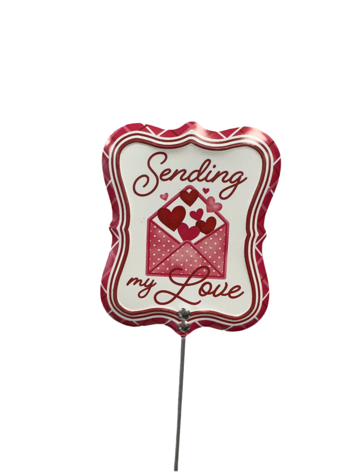 4"H x 3.5"L Emboss Valentine Pick - Assortment