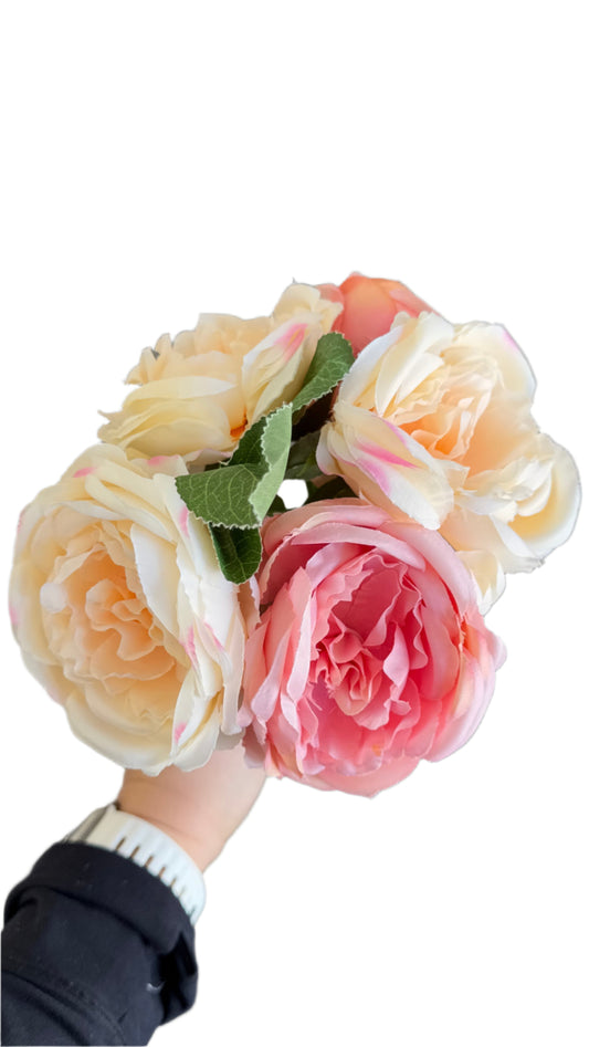9" Peony Bouquet