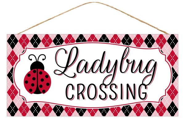 12.5" x 6" Ladybug Crossing Sign