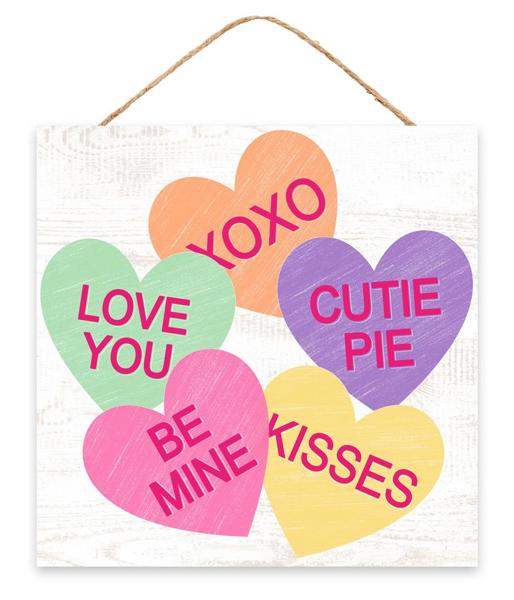 10" Candy Hearts Sign