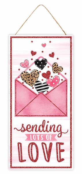12.5"x6" Sending Love Sign