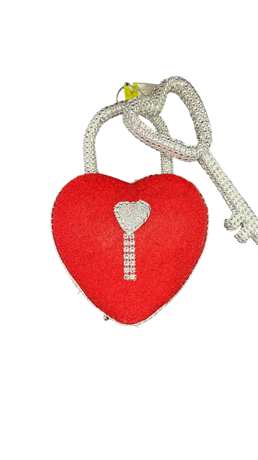 9.5" Bling Heart Lock N Key