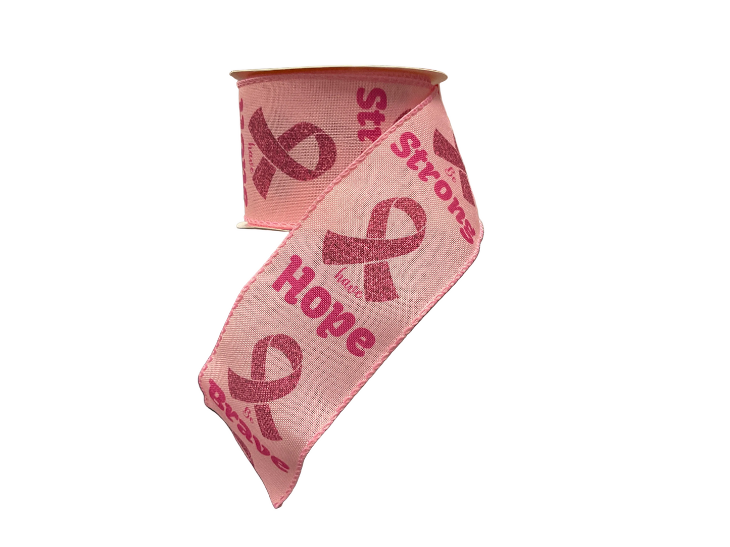 2.5" Breast Cancer Ribbon - (10 Yards)