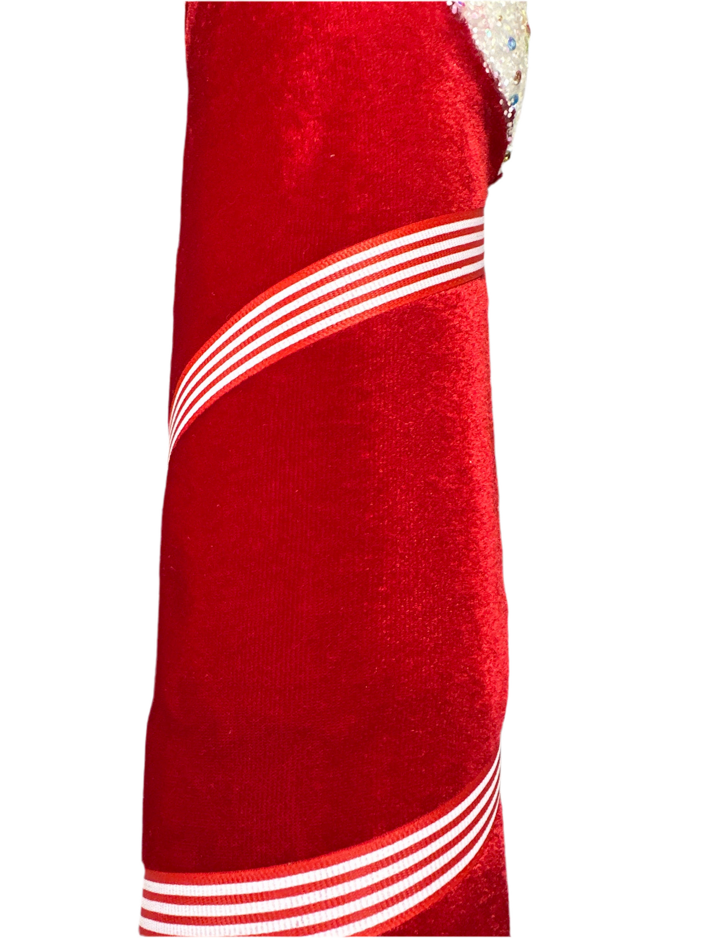 31" Candy Cane W/ Snow