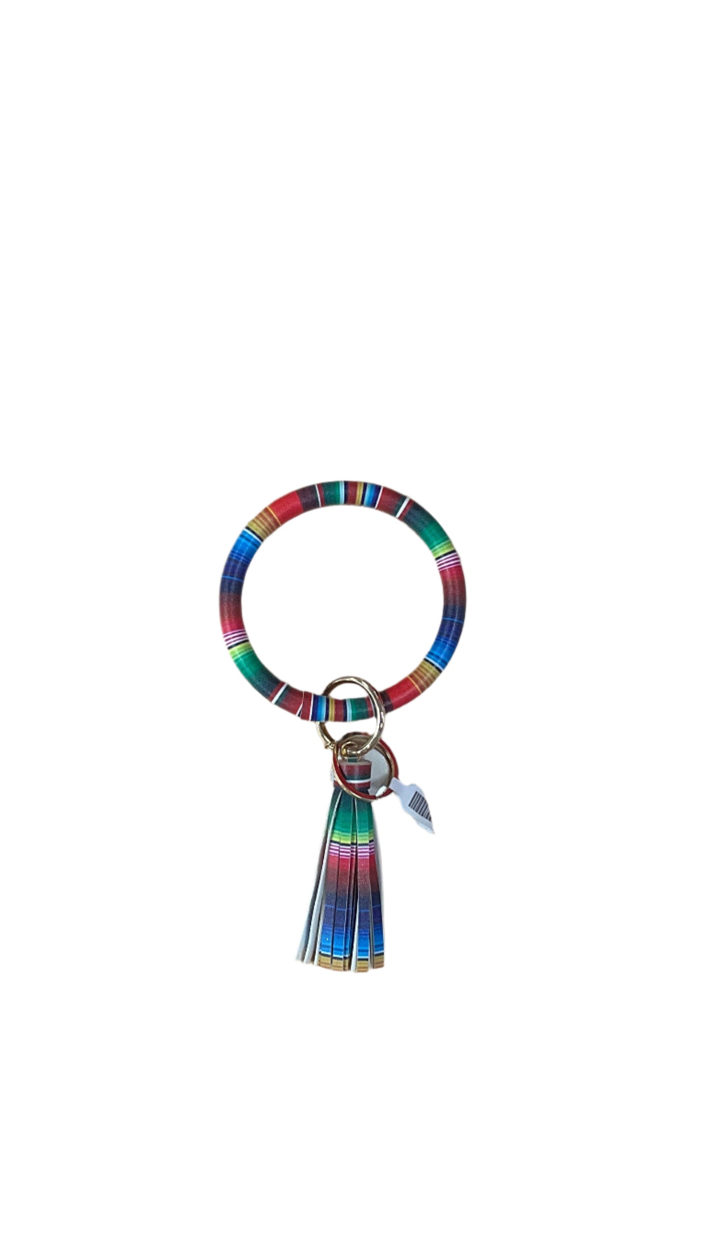 Bangle Bracelet Keyring Pattern w/ Tassel