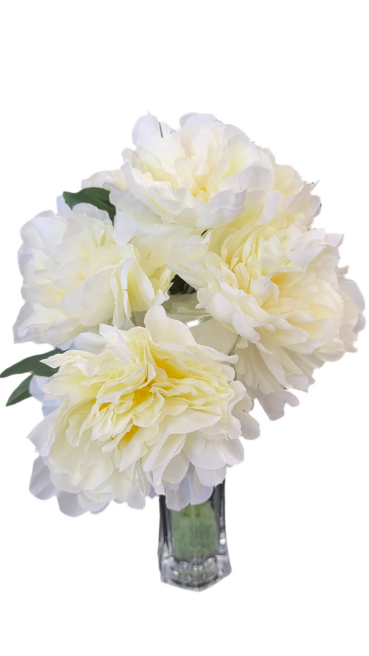 5 Head Peony Bunch