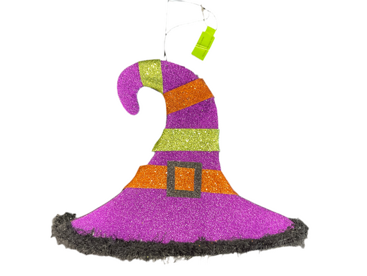 9.5” Purple Glitter Witch Hat