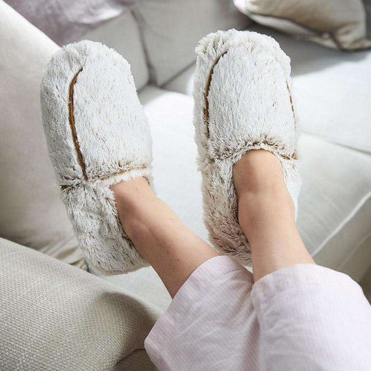 Warmies Slippers: Marshmallow Brown