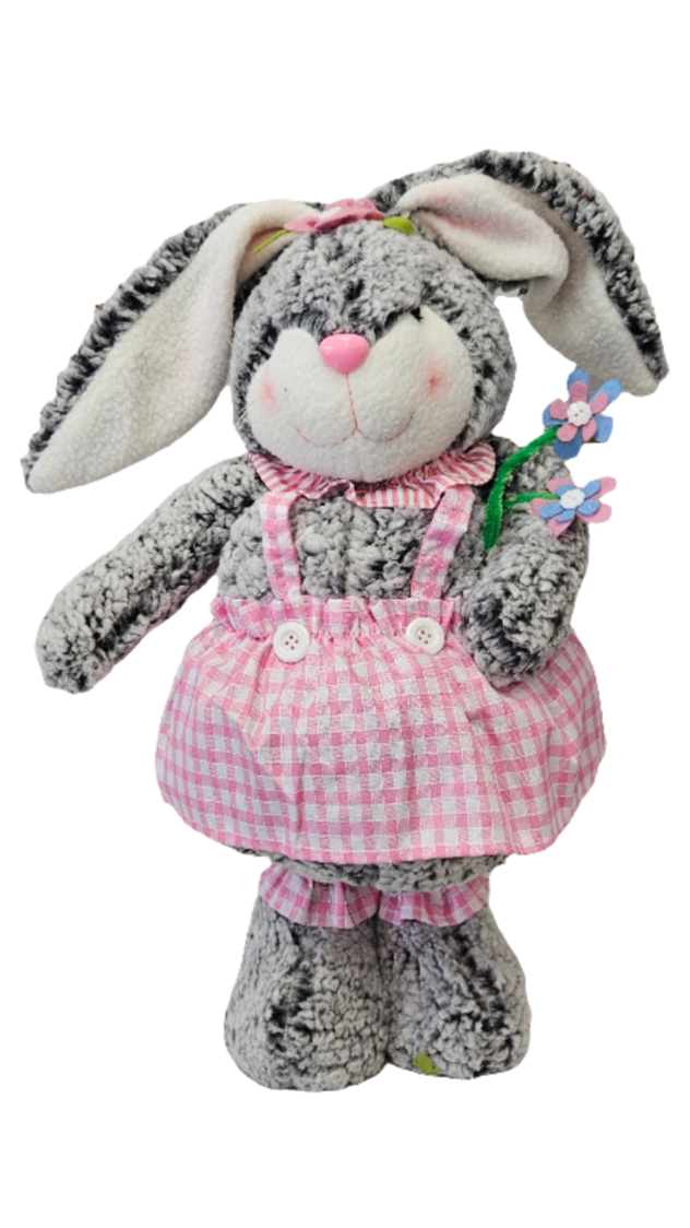 27" Grey Bunny Stretch Leg Stander