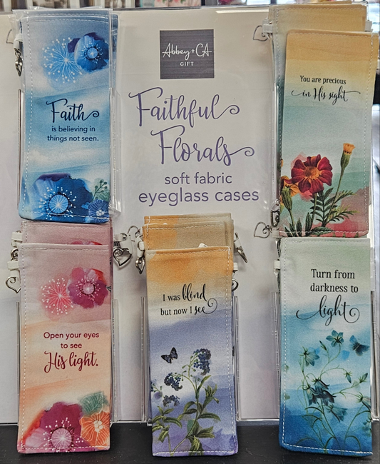 Abby + CA Gifts Faithful Florals - Eyeglass / Glasses Soft Case