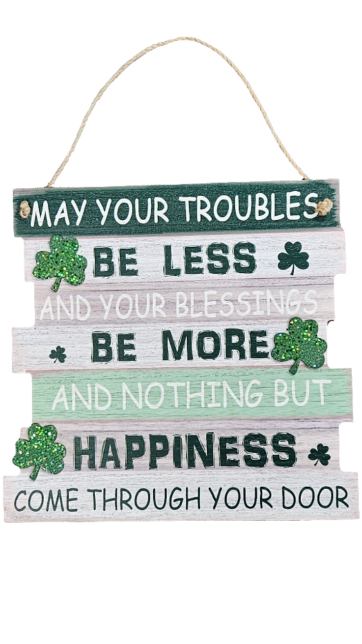 St. Patty's Day Wishes Hanger
