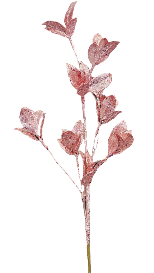 28” Glitter Leaves Sprays