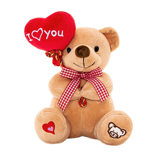 7" Plush Valentine's Bear w/Balloon