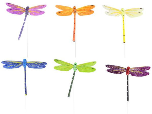 3"W Dragonfly On 10" Wire