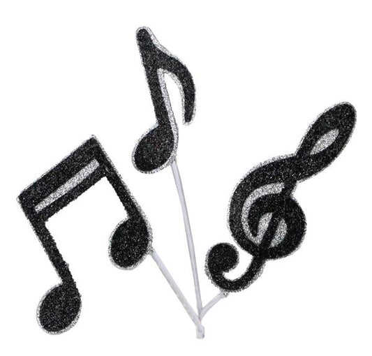 9" Glitter/Eva Music Note Spray