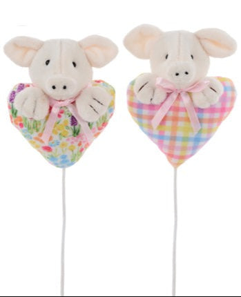 4.5"H Pig On Heart Pick