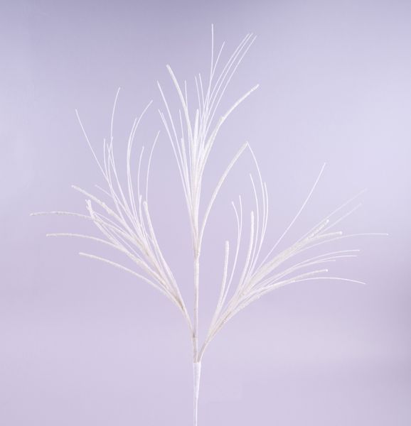 31"L Glitter/Mini Bead/Fishline Spray- White