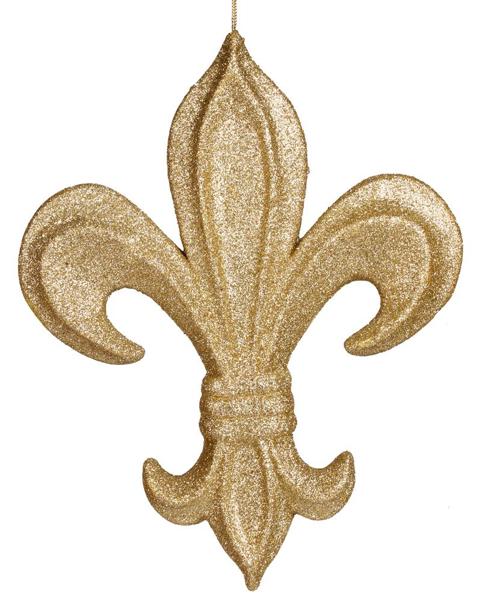 10" Fleur De Lis w/Hanger