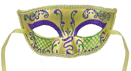 7"L x 3"H Masquerade Mask