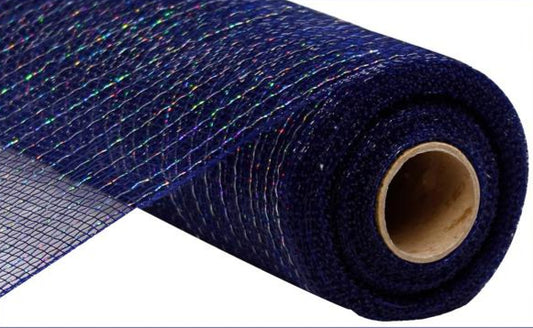 10" Metallic Mesh: Navy (10 Yards)