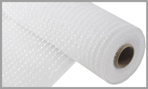 10" Wide Foil Mesh: White (10 Yards)