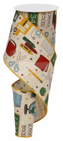 School Rocks on Royal Ribbon (10 Yards)