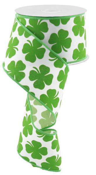Shamrock on Royal Ribbon: Kelly Green (10 Yards)
