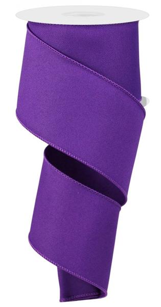 Diagonal Weave Fabric Ribbon: Purple (10 Yards)