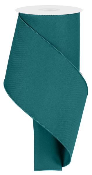 Diagonal Weave Fabric Ribbon : Teal (10 Yards)