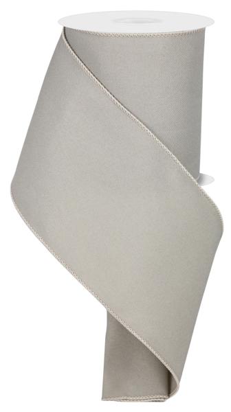 Diagonal Weave Fabric Ribbon: Taupe (10 Yards)