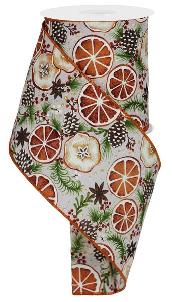 Fruit Slice/Pinecone Ribbon (10 Yards)