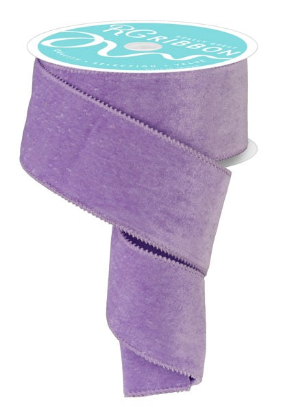 Deluxe Velvet/Satin Backing Ribbon: Lavender (10 Yards)